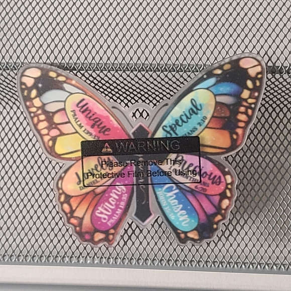 Colorful Christian Butterfly Ornament NIB - Picture 3 of 4